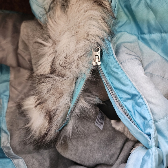 ZeroXposur Girls Puffer Jacket with Faux Fur Trim Size 16 - Picture 7 of 8